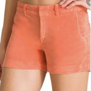 Athleta Pica 4" Corduroy Shorts Women’s  Light Coral Sunset Drawstring Size 6